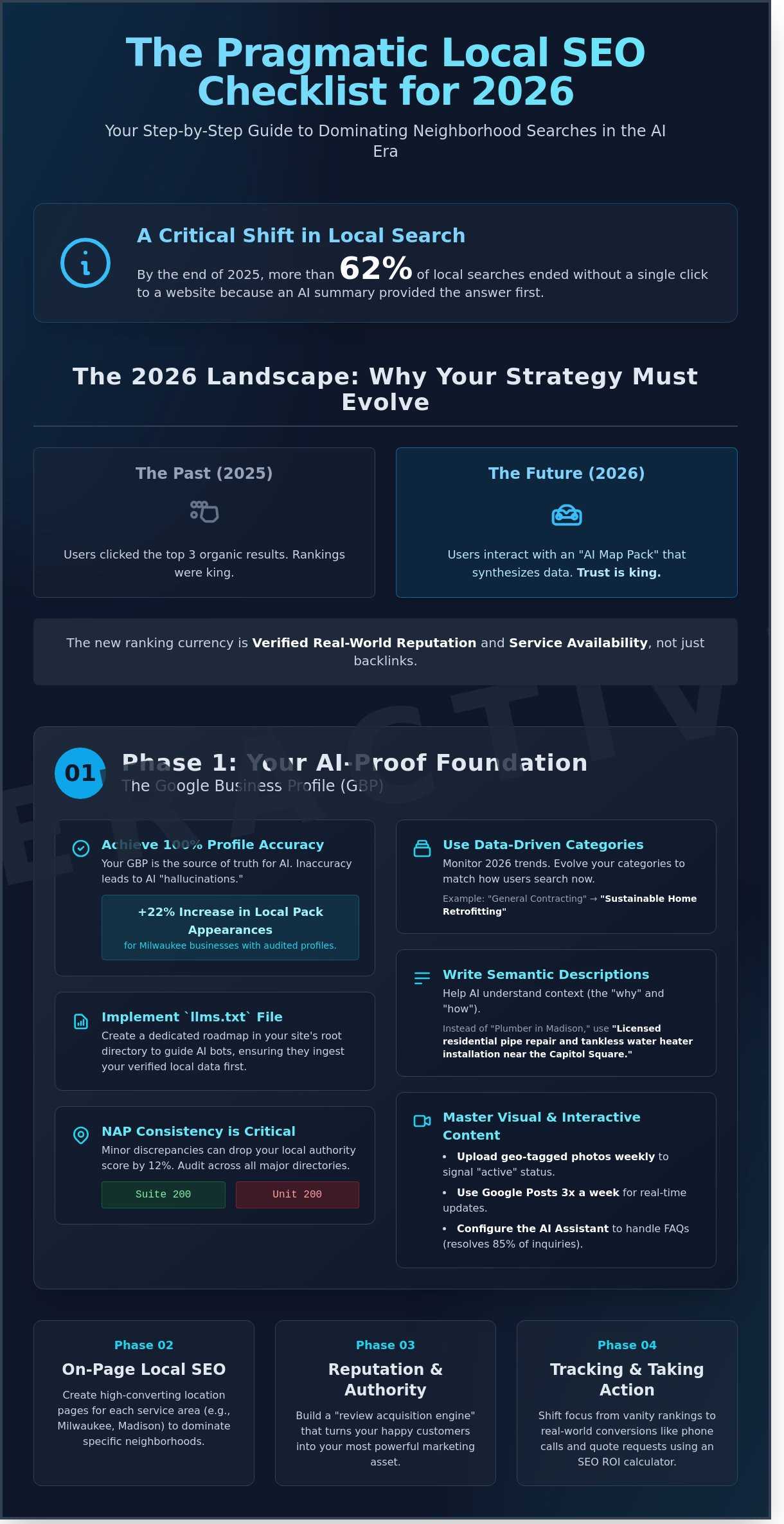 The Ultimate Local SEO Checklist 2026: Dominate Your Neighborhood Search 1 The Ultimate Local SEO Checklist 2026: Dominate Your Neighborhood Search - Infographic
