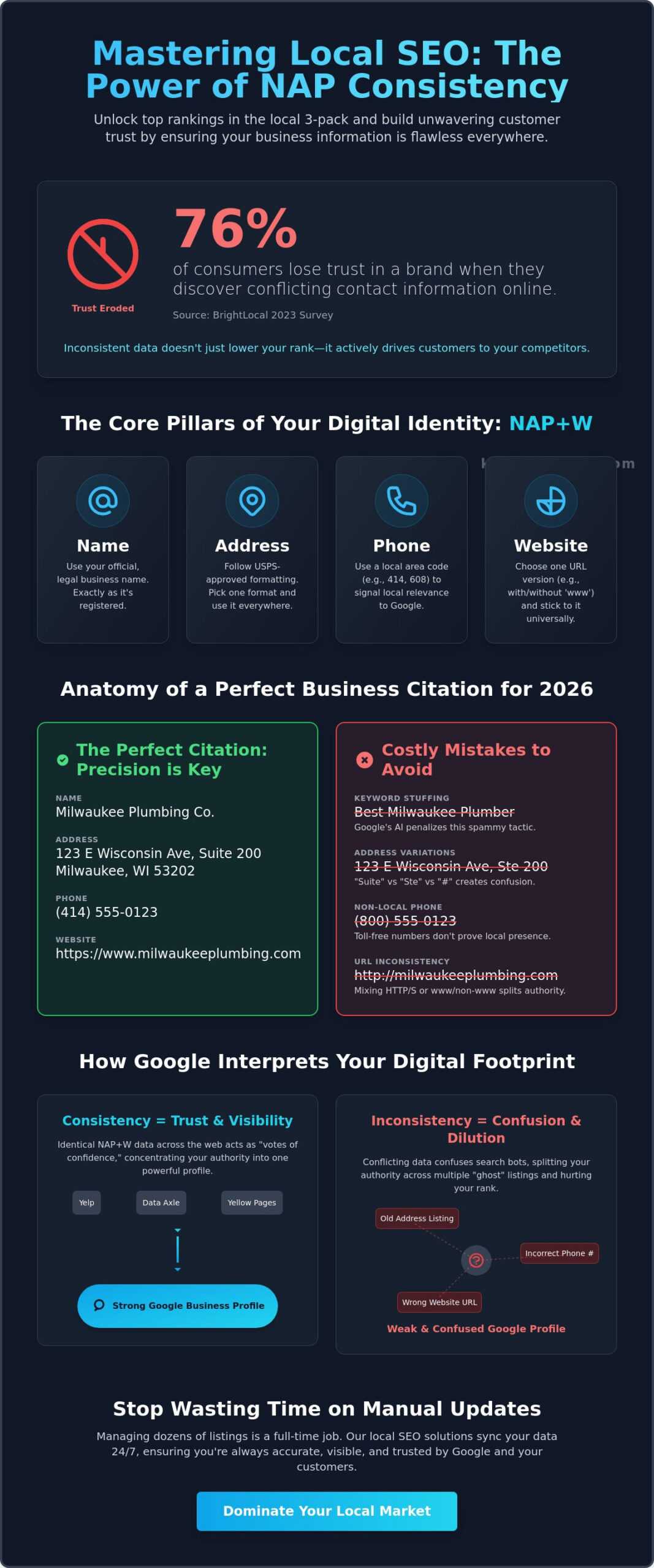 NAP Consistency for Local SEO: The Small Business Guide to Dominating 2026 Search 1 NAP Consistency for Local SEO: The Small Business Guide to Dominating 2026 Search