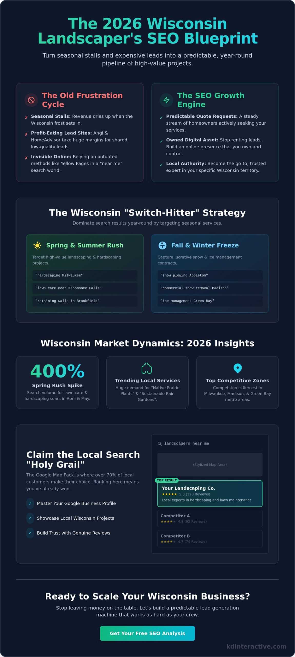 SEO for Landscapers in Wisconsin: The 2026 Growth Guide 1 SEO for Landscapers in Wisconsin: The 2026 Growth Guide